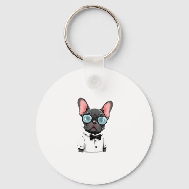 Frenchie The Gentlemen Copy (1) Keychain (Front)