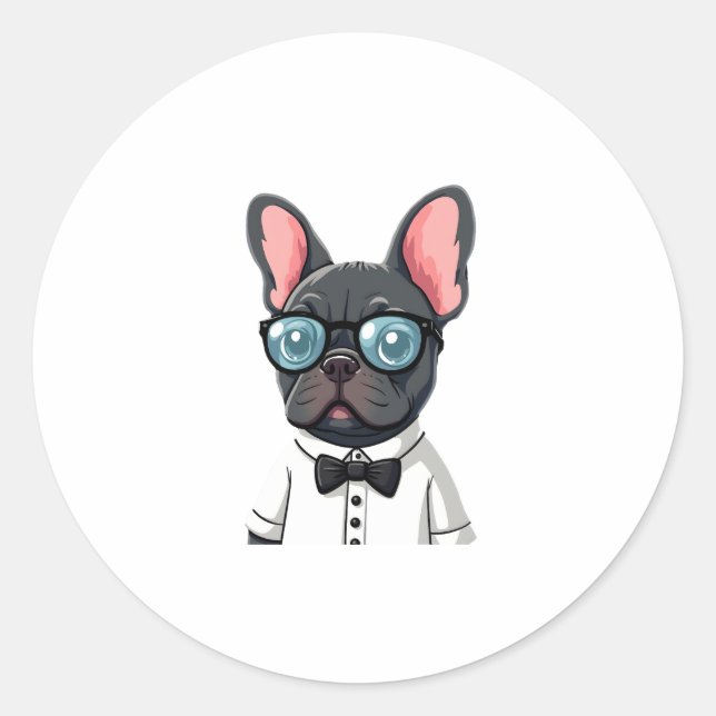 Frenchie The Gentlemen Copy (2) Classic Round Sticker (Front)