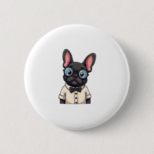 Frenchie The Gentlemen Copy (3) 2 Inch Round Button