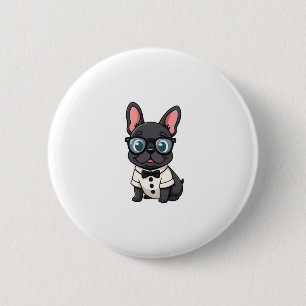 Frenchie The Gentlemen Copy (4) 2 Inch Round Button