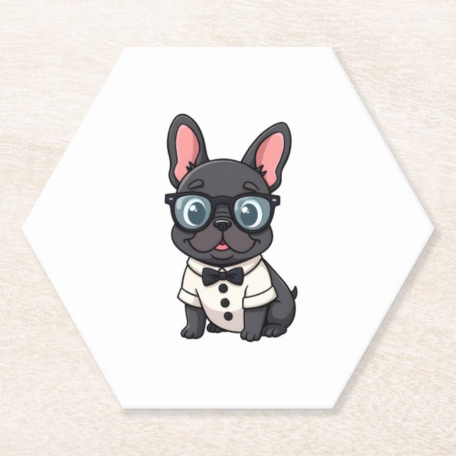 Frenchie The Gentlemen Copy (4) Paper Coaster (Front)