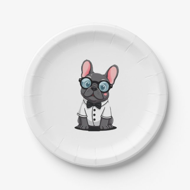 Frenchie The Gentlemen Copy (5) Paper Plate (Front)