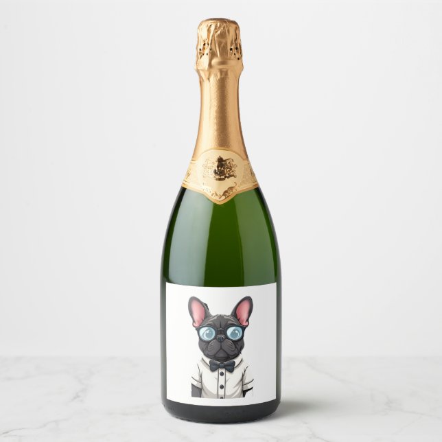 Frenchie The Gentlemen Copy (6) Sparkling Wine Label (Front)