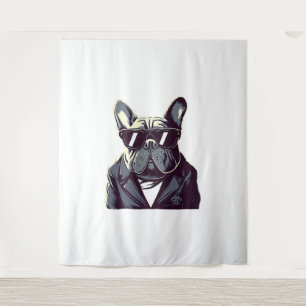 Frenchie The Party Man Tapestry