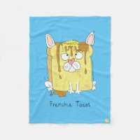Frenchie Toast French Bulldog Fleece Blanket
