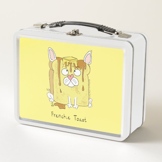 Frenchie Toast French Bulldog Lunch Box (Front)