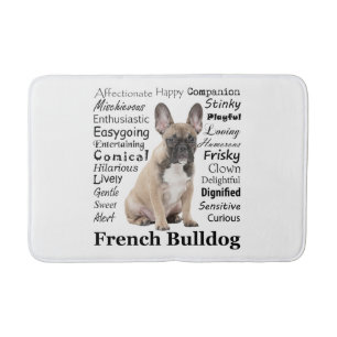 Frenchie Traits Bath Mat