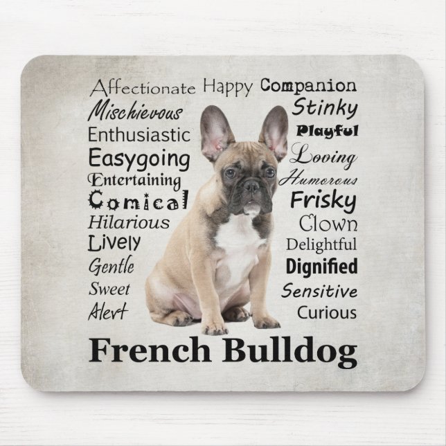 Frenchie Traits Mousepad (Front)