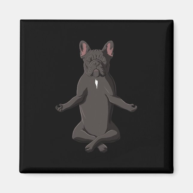 Frenchie Yoga Dog French Bulldog  Magnet (Front)