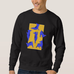 Frenchie Yoga French Bulldog Poses Sweatshirt