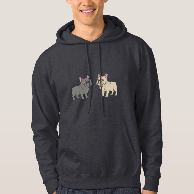 Frenchies, Beige Hoodie (Front)