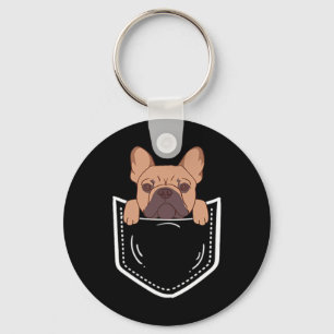 Frenchies French Bulldog For Dog Lovers Pocket Own Keychain