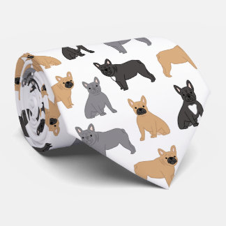 Frenchies French Bulldog - Pick Your Colour! Tie