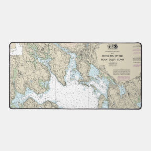 Frenchman Bay and Mount Desert Island Chart Desk Mat