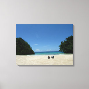 Frenchman's Cove Beach Jamaica Photo Wall Canvas Print