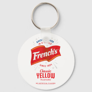 Frenchs Clic Yellow Mustard Label Foodie Costume _ Keychain