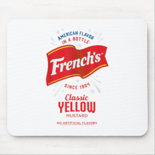 Frenchs Clic Yellow Mustard Label Foodie Costume _ Mouse Pad