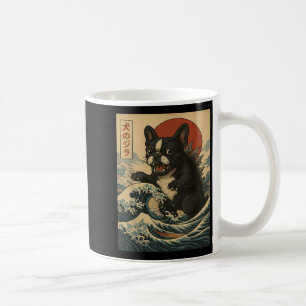 Frenchzilla Japanese Retro Wave Monster Bulldog  Coffee Mug