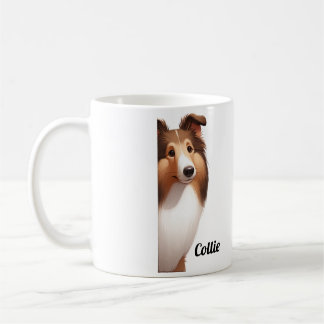 Frendily Collie Dog Coffee Mug