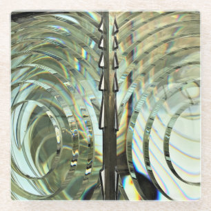 Frensel Lens, Cape Blanco Lighthouse, Oregon Coast Glass Coaster
