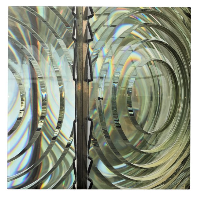 Frensel Lens, Cape Blanco Lighthouse, Oregon Coast Tile (Front)