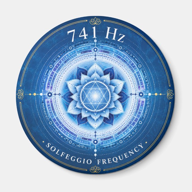 Fréquence Solfeggio 741 Hz Aimant (Devant)