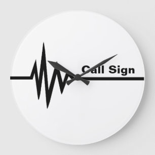 Frequency Line Wall Clock - Customize It!