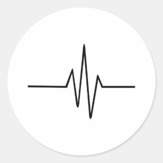 Frequency Pulse Classic Round Sticker