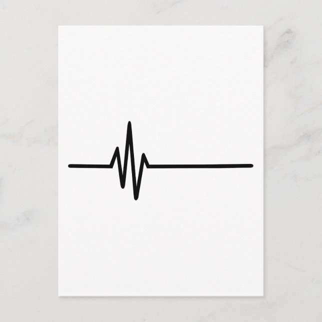Frequency Pulse Heartbeat Postcard (Front)