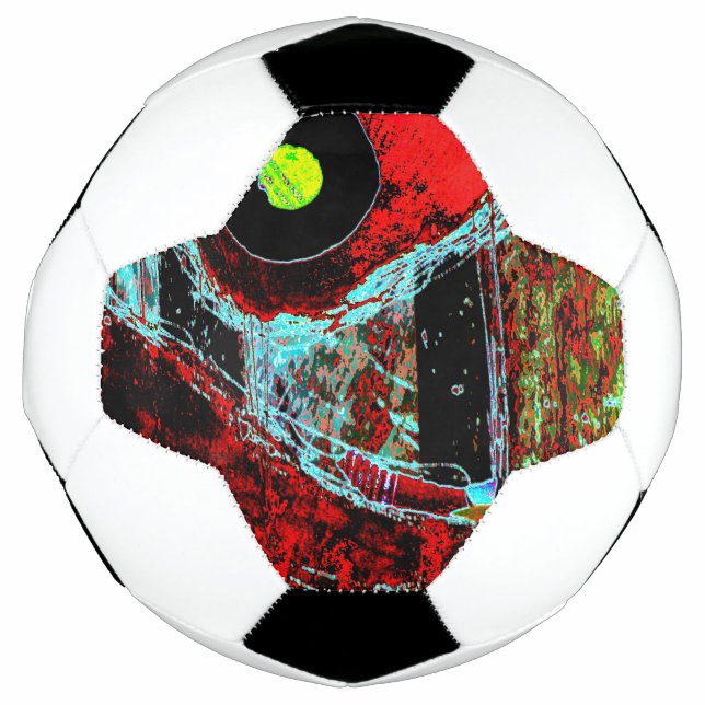 Frequency Serpent – Abstract Energy Compact Mirror Soccer Ball (Front)