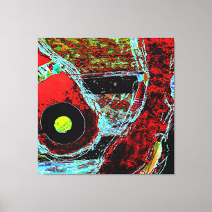 Frequency Serpent Abstract Stretched Canvas Print