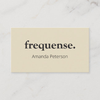 Frequense. Business Card