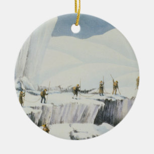 Frequent Appearance of the Ice with Bridges of Sno Ceramic Ornament