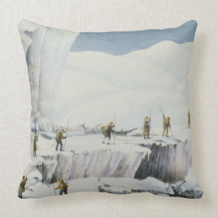 Frequent Appearance of the Ice with Bridges of Sno Throw Pillow