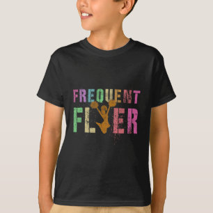 Frequent Flyer Club Cheerleading Team Cheerleader  T-Shirt