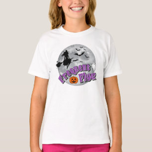 Frequent Flyer Halloween Witch Riding Broomstick T-Shirt