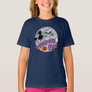 Frequent Flyer Halloween Witch Riding Broomstick  T-Shirt