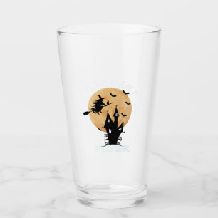 Frequent Flyer Witch Halloween T-Shirt Perfect Glass