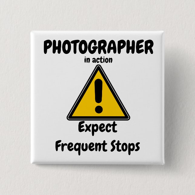 Frequent Stops 2 Inch Square Button (Front)