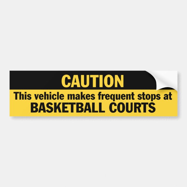 Frequent Stops (Basketball) Bumper Sticker (Front)