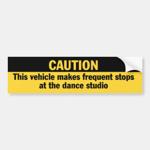 Frequent Stops Dance Studio bumper sticker