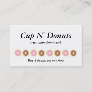 "Frequent Visitor" (8 Doughnuts) Loyalty Cards