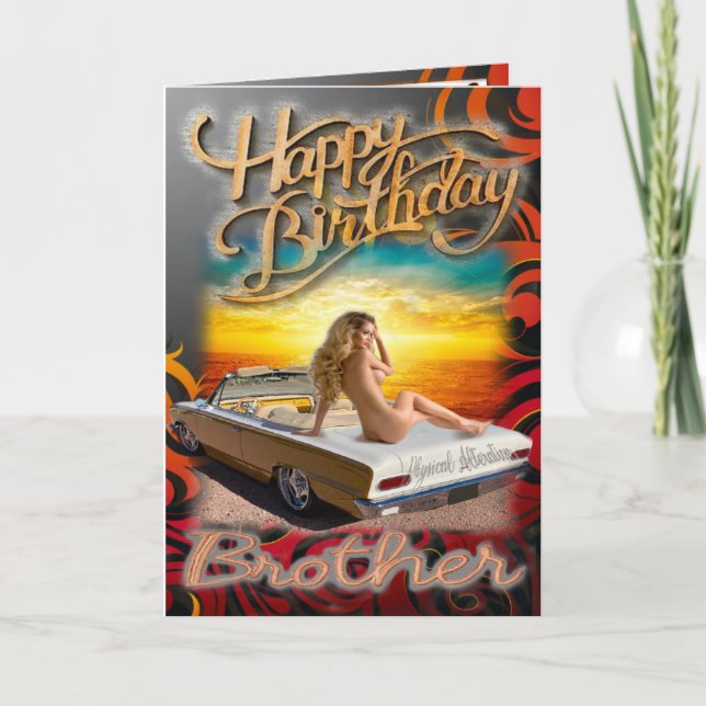 frère de la carte d'anniversaire (Devant)