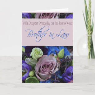 Frère de la perte de droit Carte rose de sympathie