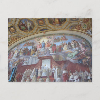 Fresco Ceiling Paintings Rome Postcard