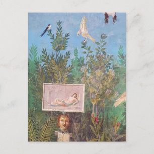 Fresco of a Garden Scene, Pompeii   Postcard