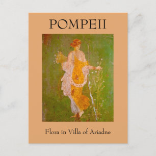Fresco of Flora in Villa of Ariadne, Pompeii	 Postcard
