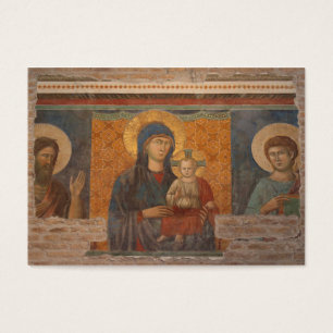 Fresco Of Madonna And Child