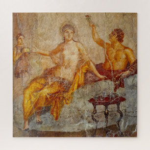 Fresco Private Drinking Scene in Pompeii Jigsaw Puzzle