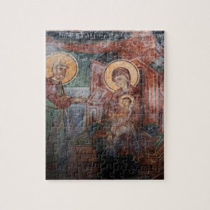 Frescoes from the 14th Century Serbian Church, 2 Jigsaw Puzzle